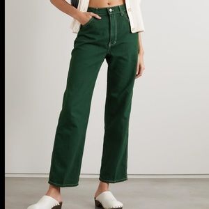 Reformation cowboy jeans - green